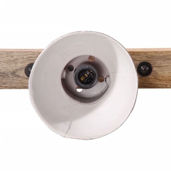 vidaXL Sieninis &scaron;viestuvas, baltintas raudonas, 65x25cm, 25W, E27