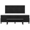 vidaXL Kiemas lova su čiužiniu Juoda 180 x 200 cm Aksomas