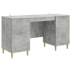 vidaXL Stalas Betono pilka 142,5 x 50 x 75 cm Apdirbta mediena