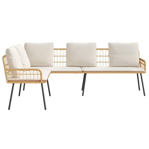 vidaXL Sofa su pagalve Ruda 61.5 x 123 x 82cm metalas