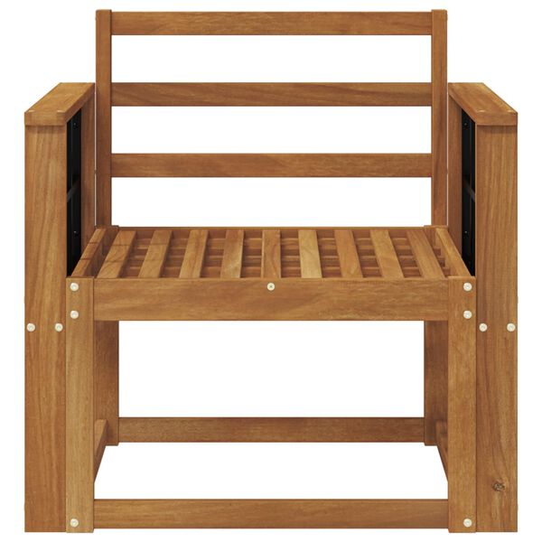 vidaXL Lauko sofa Kietos akacijos mediena Natūrali