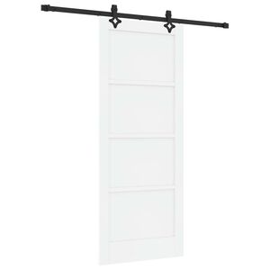 vidaXL Slankios durys Balta ir juoda 83 x 202 cm