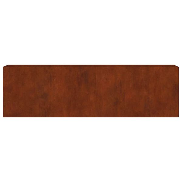 vidaXL Auk&scaron;tas sodo lovelis, 280x40x80cm, Corten plienas