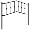 vidaXL Metalinis pakaitinis galvūgalis, juodos spalvos, 107cm
