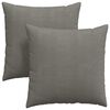 vidaXL Sofa Pagalvės 2 pcs &Scaron;viesiai pilka 80 x 80 cm