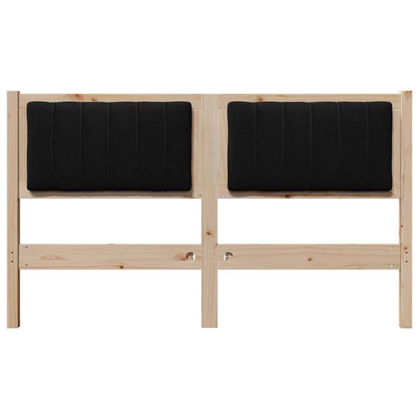 vidaXL Apmu&scaron;ta lovos galvūgalis Ruda 140 cm Kietos pu&scaron;ies mediena