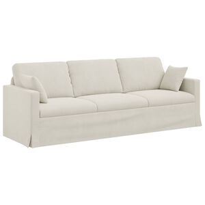 vidaXL Sofa Kreminė 228 x 78 x 80 cm Aksomas