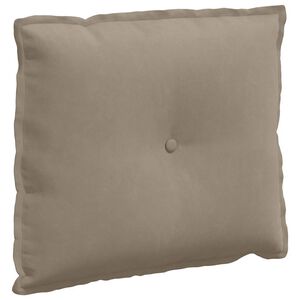 vidaXL Apsaugos Pagalvė Taupe 60 x 50 cm Mikropluo&scaron;to audinys