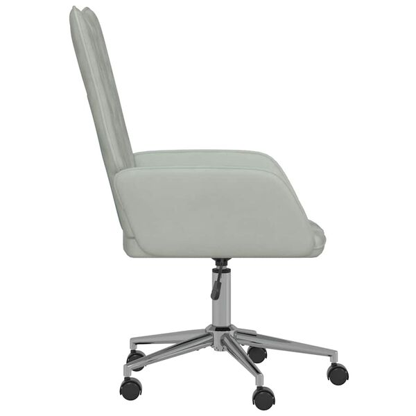 vidaXL Poilsio kėdė, &scaron;viesiai pilkos spalvos, aksomas