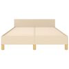 vidaXL Lovos rėmas be čiužinio, kreminės spalvos, 120x200cm, audinys