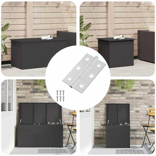 vidaXL Vyrius Paprastas 899 pcs Sidabro 58 x 35 x 1 mm Plienas