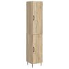 vidaXL Spintelė 2 pcs Sonoma ąžuolas 33 x 34,5 x 89,5 cm