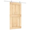 vidaXL Slankios durys Natūrali ir Balta 100 x 210 cm