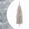 vidaXL Dirbtinė siaura kalėdinė eglutė su žaisliuku 180 cm 300 LED
