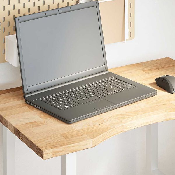 vidaXL Rašomojo stalo stalviršis, neapdorotas ąžuolo, stačiakampis