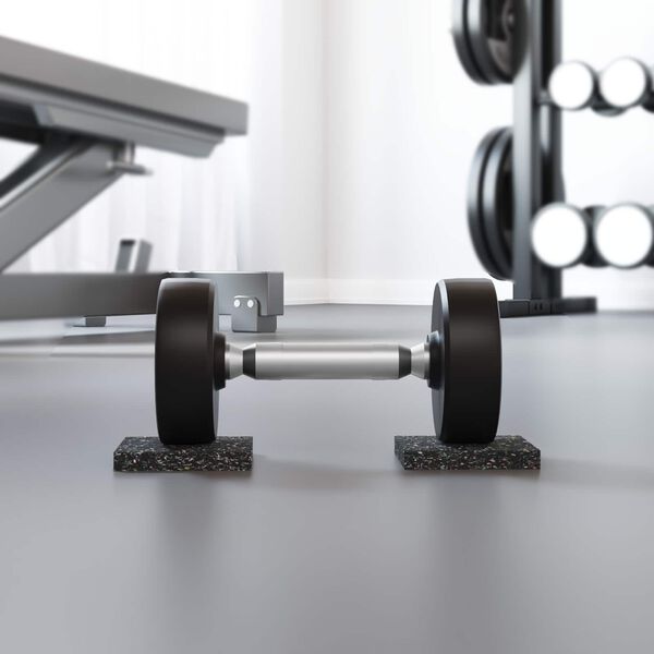 vidaXL Gumos volas Juoda Guma