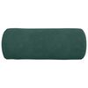 vidaXL Pagalvės 2 pcs Tamsiai žalia &Oslash; 15 x 40 cm Kordūrinis audinys