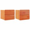 vidaXL Naktinis staliukas 2 vnt. Ruda 39 x 34 x 33 cm