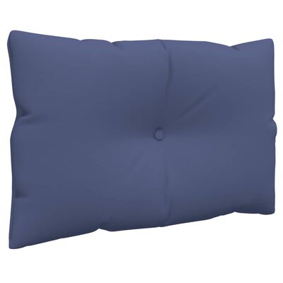 vidaXL Paletės pagalvėlė, tamsiai mėlynos spalvos, 60x38x13cm, audinys