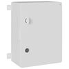 vidaXL Control Cabinet Pilka 37 x 16,5 x 40 cm ABS plastikas