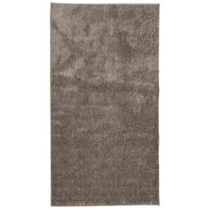 vidaXL Kilimas ISTAN, pilkas, 80x150cm, blizgus, auk&scaron;ti &scaron;ereliai