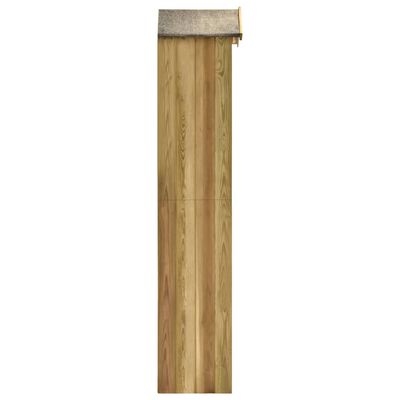 vidaXL Pašiūrė sodo įrankiams, 36x36x163cm, pušies mediena