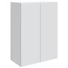 vidaXL Prie sienos montuojama spinta Balta 66 x 34,5 x 90 cm