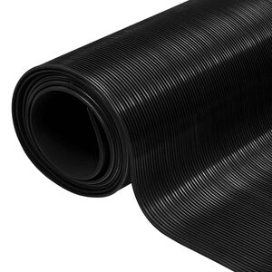 vidaXL Grindų kilimėlis Juoda 1 x 2 m Guma