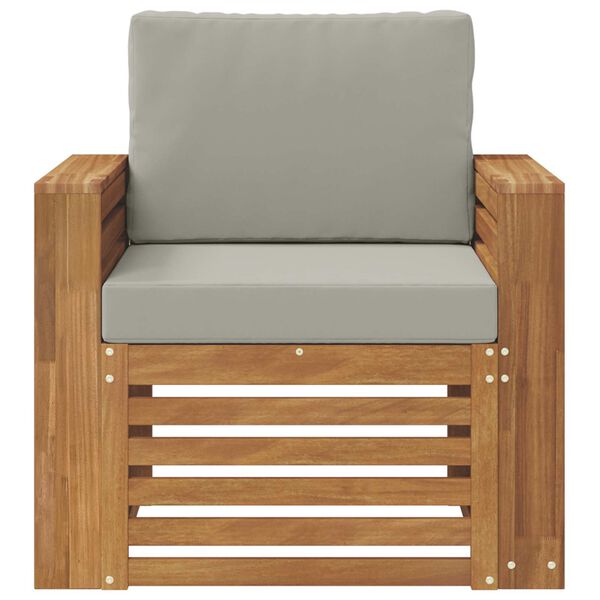 vidaXL Lauko sofos komplektas su pagalve Natūrali 79 x 63 x 73 cm