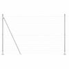 vidaXL Tvora su stulpais Sidabro 1,5 x 10 m Plienas