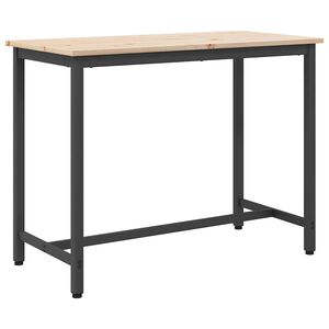 vidaXL staliuku Natūrali 100 x 50 x 77 cm