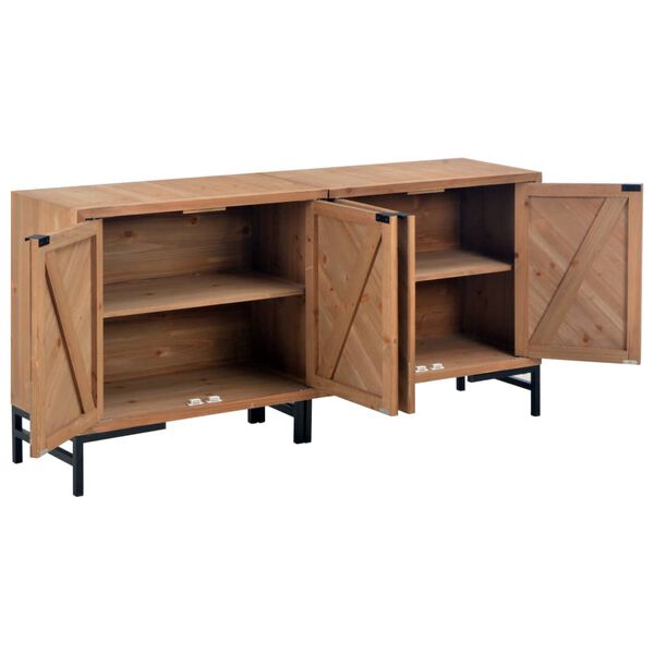 vidaXL &Scaron;oninė spintelė, 150x35x72cm, medienos masyvas