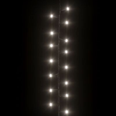 vidaXL Smulkių LED lempučių girlianda, 65m, PVC, 3000 šaltų baltų LED