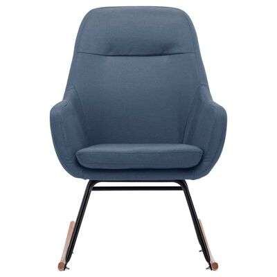 vidaXL Supama kėdė, mėlynos spalvos, audinys