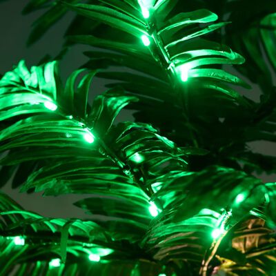 vidaXL Palmė su 72 šiltomis baltomis LED lemputėmis, 120cm