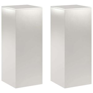 vidaXL Augalų stovas 2 pcs Sidabrinė 40 x 40 x 100 cm Plienas