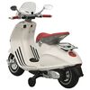 vidaXL Vaikiškas elektrinis motoroleris Vespa GTS300, baltos spalvos