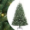 vidaXL Dirbtinė Sulankstoma Kalėdų Eglutė Žalia 210 cm PVC ir metalas