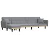 vidaXL L formos sofa-lova, &scaron;viesiai pilka, 275x140x70cm, audinys