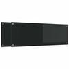 vidaXL Virtuvės atbraila 2 pcs Juoda 120 x 40 cm grūdintas stiklas
