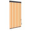 vidaXL Lauko roletas, baltos ir oranžinės spalvų, 80x250cm
