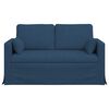 vidaXL Sofa Mėlyna Bendri matmenys: 139 x 78 cm (P X G x A) Aksomas