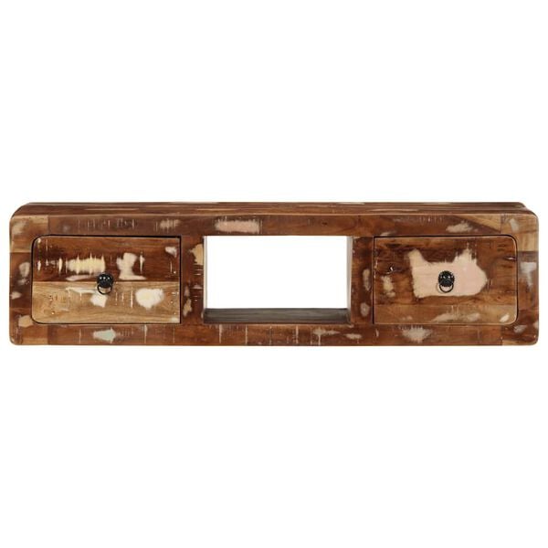 vidaXL Sieninė televizoriaus spintelė, 100x32x25cm, perdirbta mediena