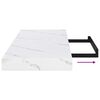 vidaXL Sieninė lentyna 2 pcs Balti marmuro 80 x 23,5 x 4 cm