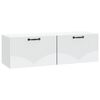 vidaXL Sieninė TV spintelė Balta 98 x 31 x 30 cm Apdirbta mediena