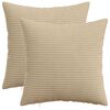 vidaXL Pagalvėlės užvalkalas 2 pcs HEERLEN Taupe 35 x 35 cm mančester