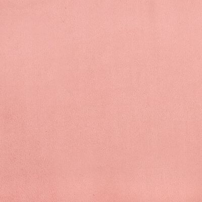 vidaXL Lovos rėmas, rožinis, 90x200cm, aksomas