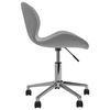 vidaXL Pasukamos valgomojo kėdės, 6vnt., &scaron;viesiai pilkos, aksomas