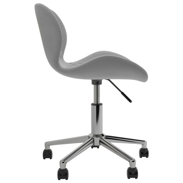 vidaXL Pasukamos valgomojo kėdės, 6vnt., &scaron;viesiai pilkos, aksomas
