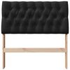 vidaXL Apmušta lovos galvūgalis Juoda 90 cm Kietos pušies mediena